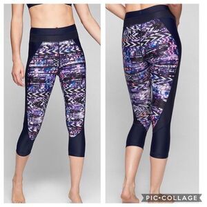 Athleta Colorblock Tri-ssential Swim Capri XXS